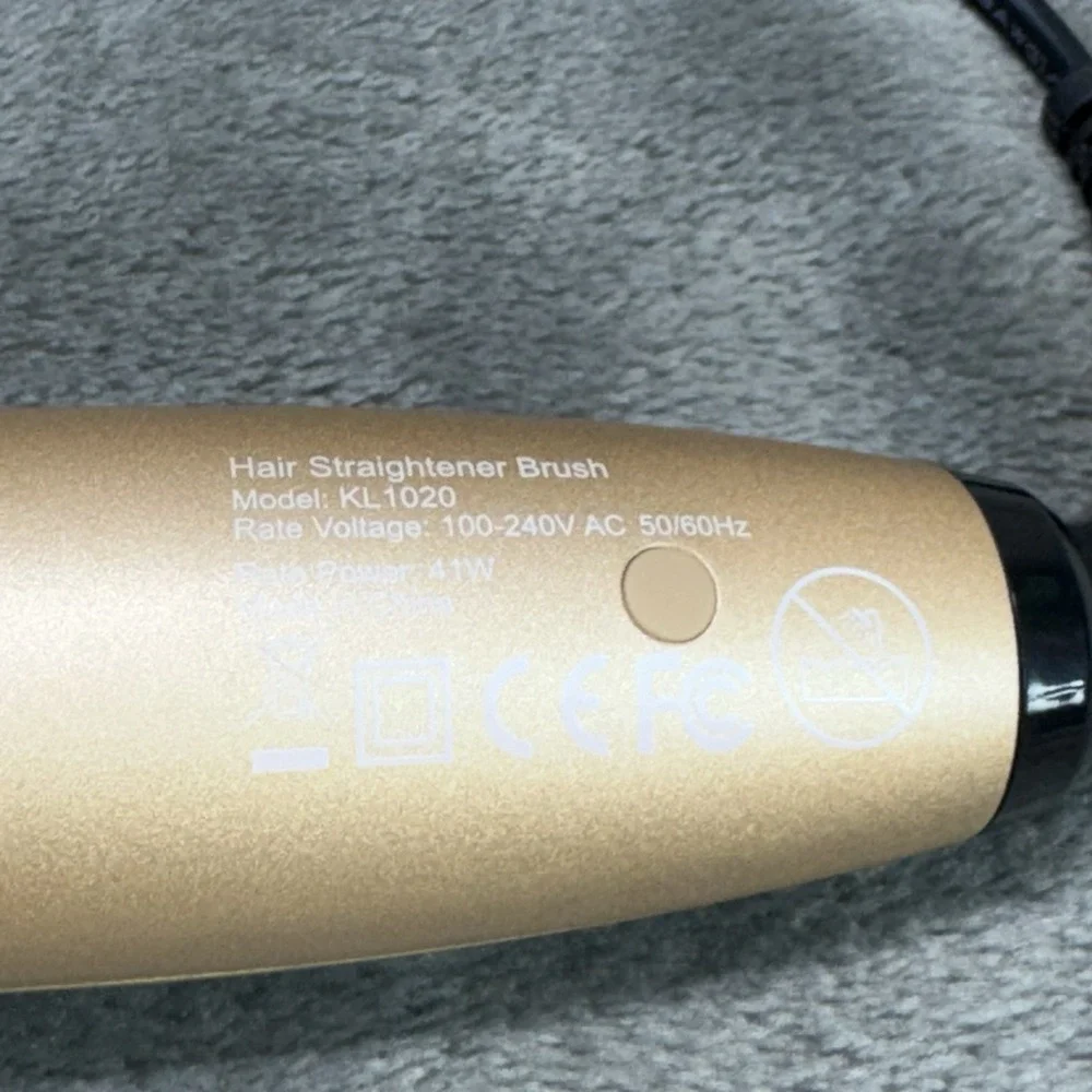 Hair Straightener Brush with‎ Ionic Generator by MiroPure 30s Fast MCH Ceramic